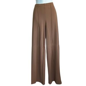 MAX STUDIO Elegant Brown Women's Wide-Leg Pants. Pull-on. L